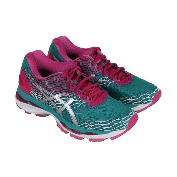 ASICS GEL NIMBUS 18 Teal Hot Pink Women's 6.5 US Medium Width 37.5 EUR T650N - Picture 2 of 8